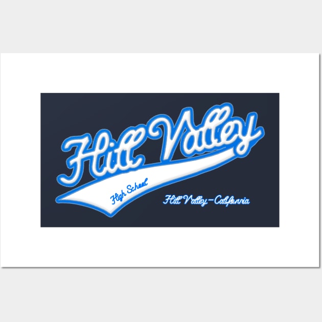 Hill Valley High School Wall Art by RetroCheshire